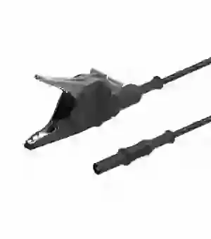 4mm Straight Shrouded Banana Plug to Alligator Clip